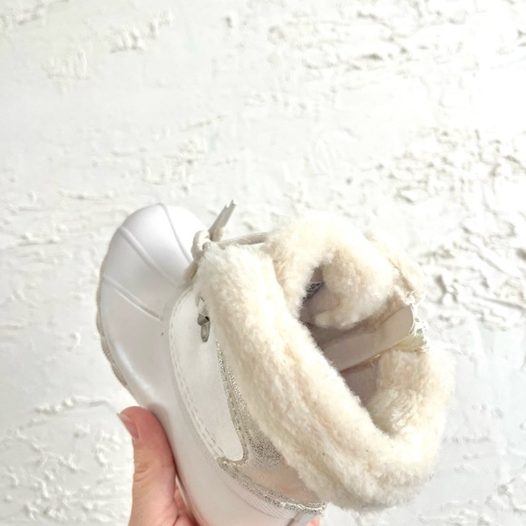 Sperry White Rain & Snow Boots Waterproof Duck Design - Picture 5 of 6